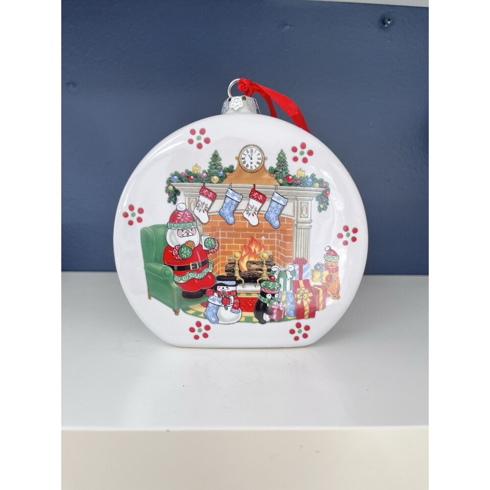 Temp-Tations by Tara Christmas Recipe Ornament Ceramic Table Decor Reindeer Chow